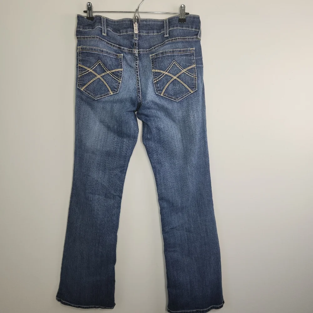 Ariat Real Denim Womens Jeans Size 32L western Cowgirl Riding Rodeo - Picture 8 of 13